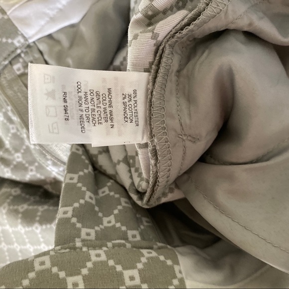 Kenar NWT GRAY PANTS Windowpane Jacquard Size 6 - Picture 9 of 10